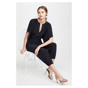 NORMA KAMALI • Kamali Kulture Rectangle Jog Jumpsuit in Black